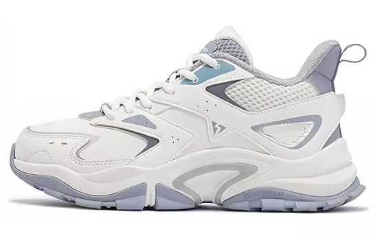 Кроссовки для повседневной носки женские, среднего размера, белый, серый 361°