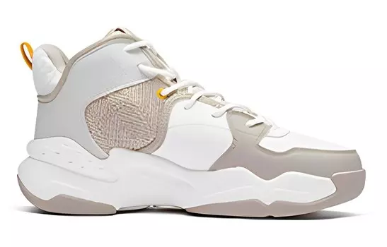 Кроссовки для повседневной носки женские, среднего размера, белый/коричневый 361°