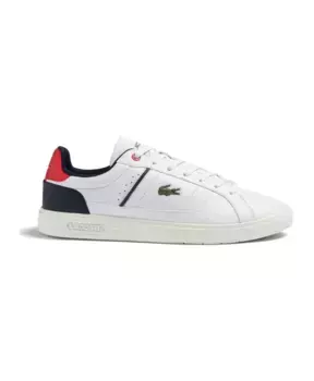 Кроссовки для профессионального тенниса Europe с полосатыми вставками Lacoste, белый