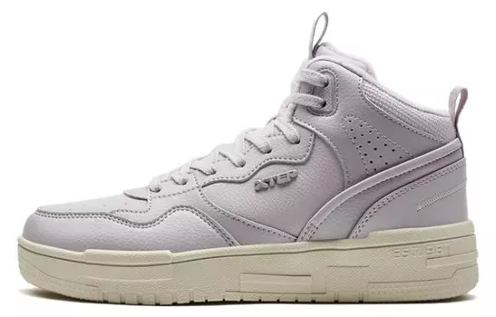 Кроссовки для скейтборда Alfalfa White, женские, с высоким берцем, серый Xtep