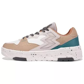 Кроссовки для скейтборда мужские низкие Feather белый/абрикосово-коричневый 361°