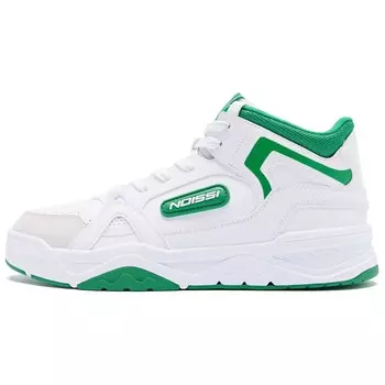 Кроссовки для скейтборда мужские среднего размера белый/изумрудные Qiaodan