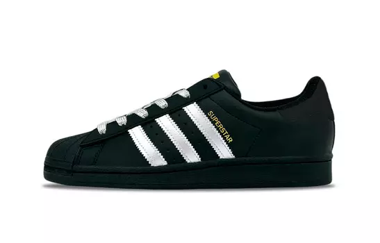 Кроссовки для скейтборда Superstar, унисекс, низкие, серебряный Adidas Originals, цвет Black/Silver