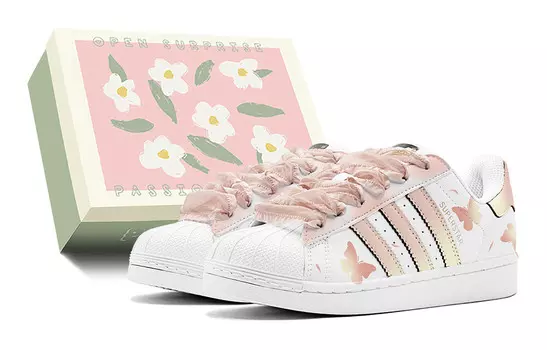 Кроссовки для скейтборда Superstar, унисекс, низкие, желтый Adidas Originals