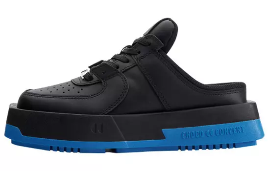 Кроссовки для скейтборда унисекс низкие черный синий Choco Concert