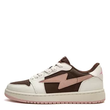 Кроссовки для скейтборда унисекс низкие розовый Aderstar, коричневый/розовый