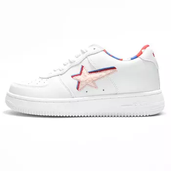 Кроссовки для скейтборда унисекс низкие розовый Ekm, белый