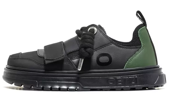 Кроссовки для скейтборда унисекс с низким верхом черного цвета Oetzi