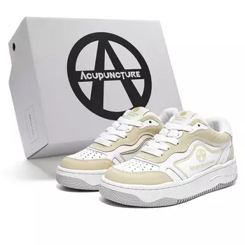 Кроссовки для скейтборда унисекс с низким верхом светло-желтый Acupuncture