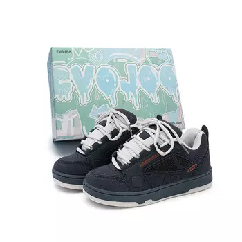 Кроссовки для скейтборда унисекс с низким верхом белого цвета Cvojoo, синий