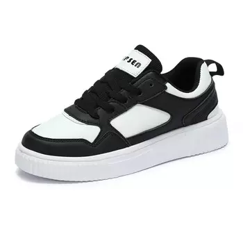 Кроссовки для скейтборда унисекс с низким верхом белого цвета Aipsen, черный/белый