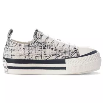 Кроссовки для скейтборда унисекс с низким верхом белого цвета Ollieskate, черный/белый