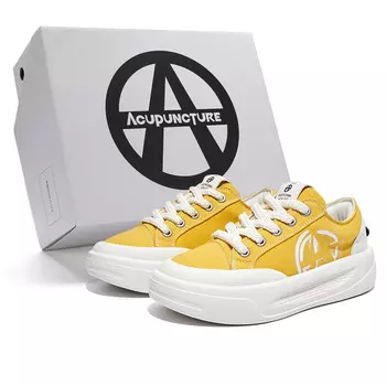Кроссовки для скейтборда унисекс с низким верхом цвета акации желтого цвета Acupuncture