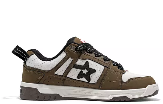 Кроссовки для скейтборда унисекс с низким верхом белого цвета Ripstar, цвет Cinnamon mocha