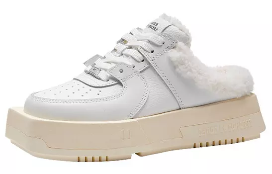 Кроссовки для скейтборда унисекс с низким верхом белого цвета Choco Concert, белый