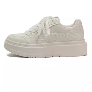 Кроссовки для скейтборда унисекс с низким верхом белого цвета Zun'Er, белый