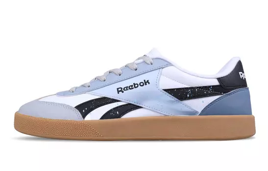Кроссовки для скейтборда унисекс с низким верхом белого цвета Reebok, светло-голубой