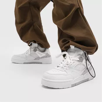 Кроссовки для скейтборда унисекс с низким верхом белый серый Grumpy Ram