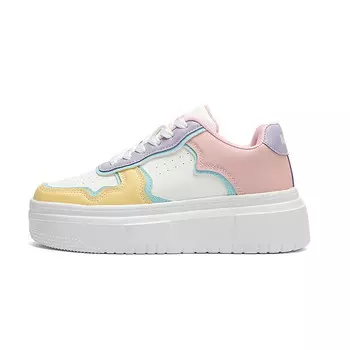 Кроссовки для скейтборда унисекс с низким верхом желто-голубой пудровый Nrillo