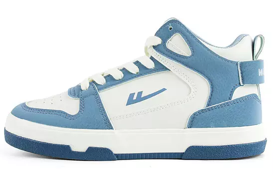 Кроссовки для скейтборда унисекс с высоким берцем цвета риса/светло-голубой Warrior
