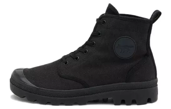 Кроссовки для скейтборда унисекс с высоким берцем черного цвета Maison Kitsune