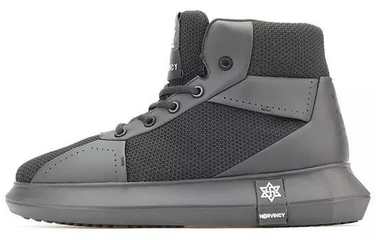 Кроссовки для скейтборда унисекс с высоким берцем черного цвета Norvincy