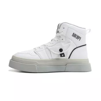 Кроссовки для скейтборда унисекс с высоким берцем белого цвета Nocopy, белый