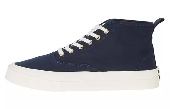 Кроссовки для скейтборда унисекс с высоким берцем синего цвета Maison Kitsune