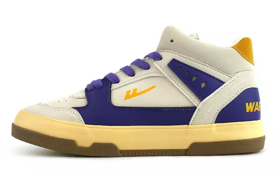 Кроссовки для скейтборда унисекс средней высоты серо-фиолетовый Warrior