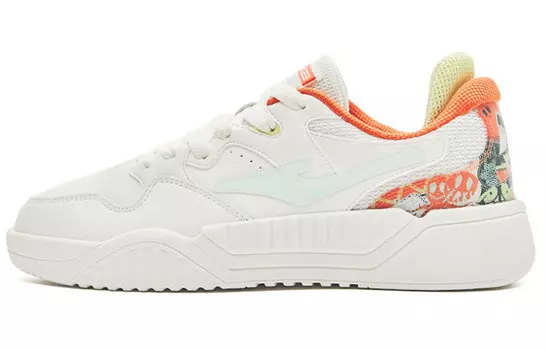 Кроссовки для скейтборда War Song мужские с низким верхом белый/оранжевый Erke