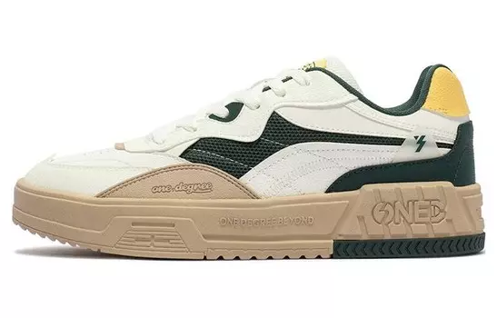 Кроссовки для скейтборда Xingyue мужские с низким верхом, белый/зеленый 361°