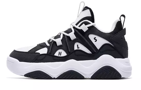 Кроссовки для скейтборда женские низкие белый черный Qiaodan