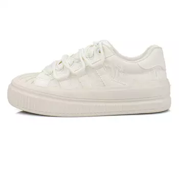 Кроссовки для скейтборда женские низкие, цвет рисовой муки/бежевый B10Crown