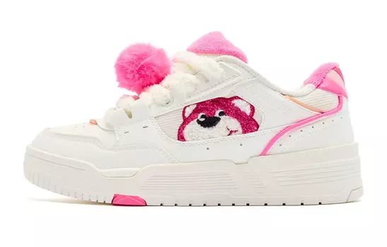 Кроссовки для скейтборда женские, низкие, цвет слоновой кости / розовый Aurora Qiaodan, цвет Ivory / Aurora Pink