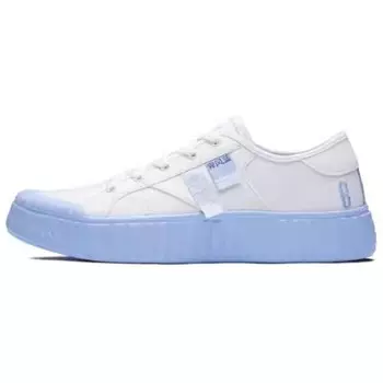 Кроссовки для скейтборда женские низкие Feather белый/легко-голубой 361°