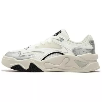 Кроссовки для скейтборда женские низкие Feathers белый/серебристо-белый 361°