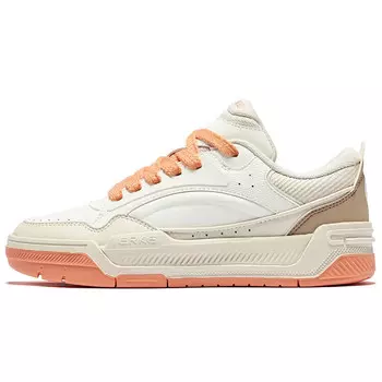 Кроссовки для скейтборда женские низкие микрокристаллические белый яичные молочные пепла Erke