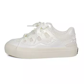 Кроссовки для скейтборда женские низкие мятно-зеленый/розовый/бежевый B10Crown