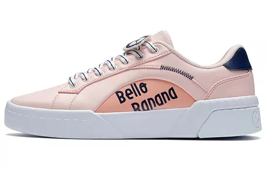 Кроссовки для скейтборда женские низкие прозрачно-розовый/солено-розовый 361°