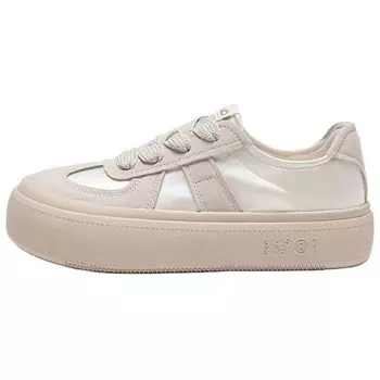 Кроссовки для скейтборда женские, низкие, светло-серый/золотистые, металлик Hotwind