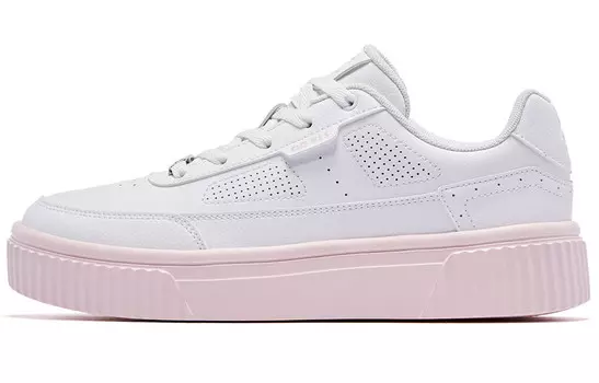 Кроссовки для скейтборда женские низкие White Cloud Pink Qiaodan
