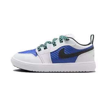 Кроссовки для скейтбординга Air 1 Kids PS Low-top белые/синие Jordan, белый/синий