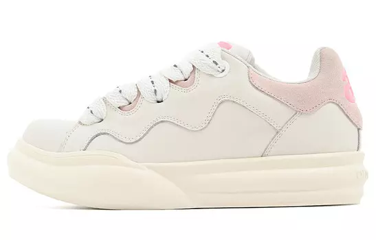 Кроссовки для скейтбординга Ann Andelman X Wave003, унисекс, низкие, розовые/белые Old Order