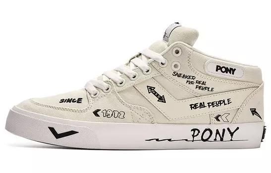 Кроссовки для скейтбординга Atop, унисекс, низкие, бежевые Pony