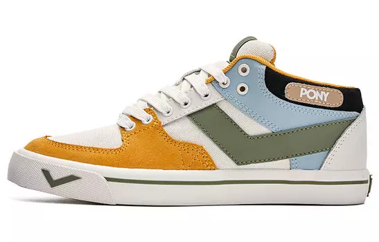 Кроссовки для скейтбординга Atop унисекс с низким верхом белого цвета Pony