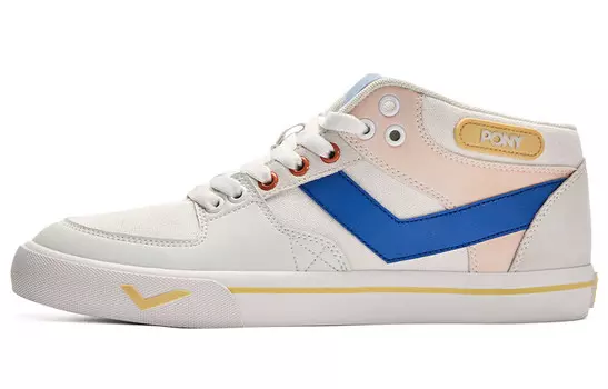 Кроссовки для скейтбординга Atop унисекс с низким верхом, белые/синие/розовые Pony