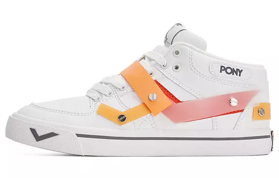 Кроссовки для скейтбординга Atop унисекс, среднего размера, белые Pony