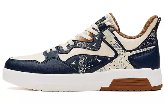 Кроссовки для скейтбординга Aurora мужские с низким верхом бежево-синий 361°