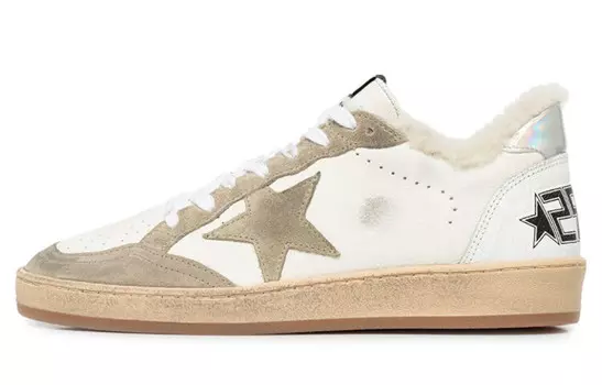 Кроссовки для скейтбординга Ball Star женские, низкие, белые Golden Goose