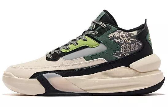 Кроссовки для скейтбординга Battery Panda мужские с низким верхом, теплые, льняные, сосновые, морозно-зеленый Erke